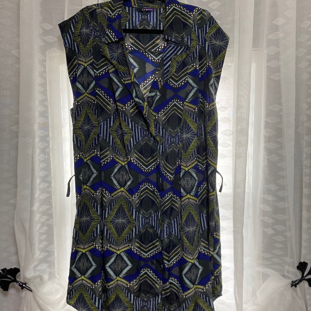 Collar Safari Button Up Dress Belt Loops